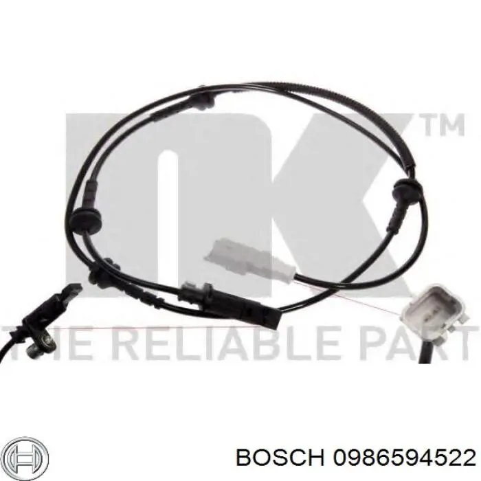 Датчик ABS передній Bosch 0986594522 ціна, від 17.74 USD