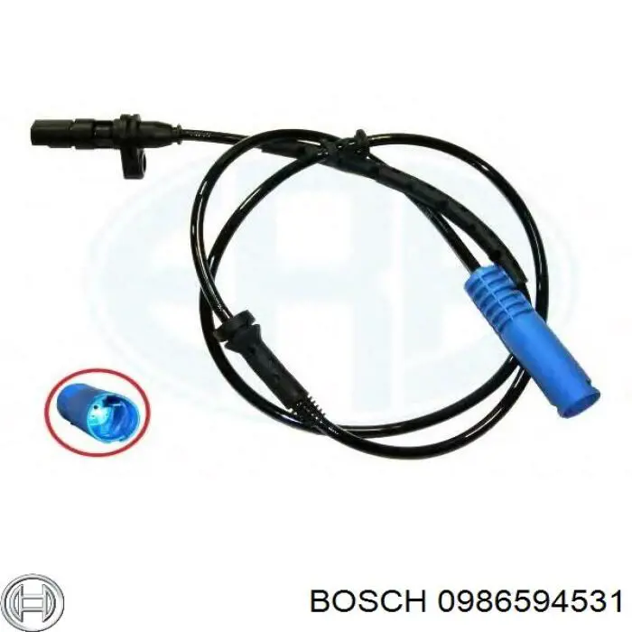 Датчик АБС (ABS) задній Bosch 0986594531