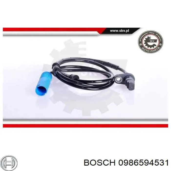 0986594531 Bosch Датчик АБС (ABS) задній