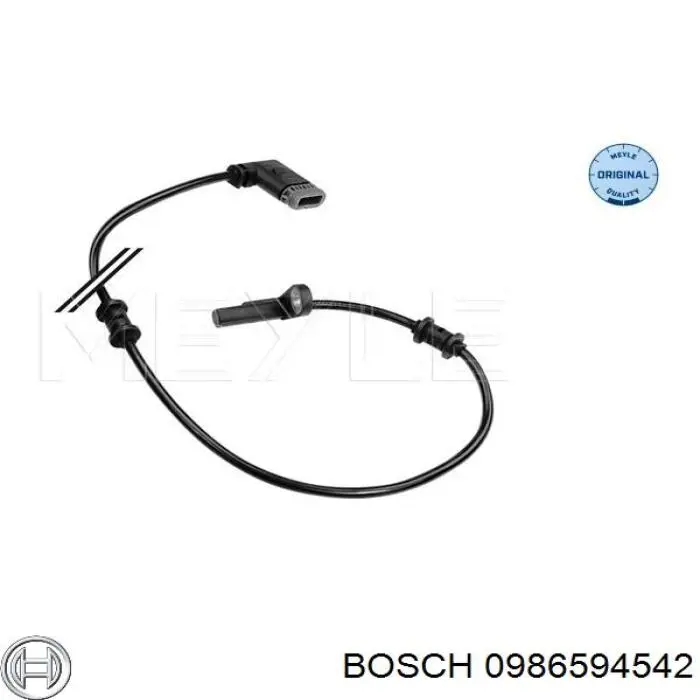 Датчик АБС (ABS) задній, правий 0986594542 Bosch