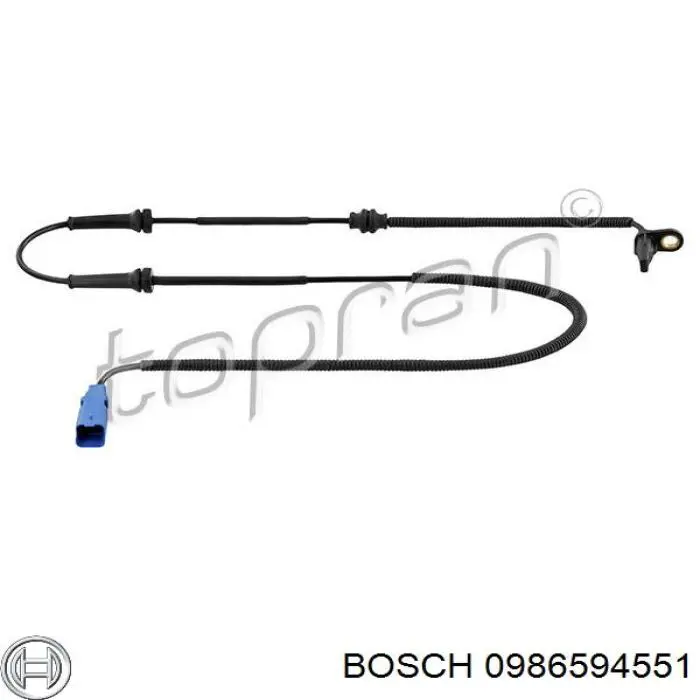 Датчик ABS передній Bosch 0986594551 ціна, від 14.17 USD