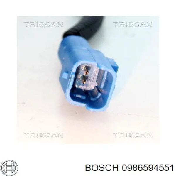 Купити 0986594551 Bosch Датчик АБС (ABS) передній