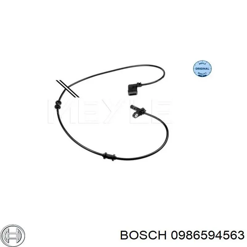 0986594563 Bosch датчик абс (abs задній)