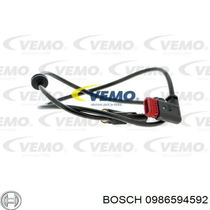 Датчик АБС (ABS) задній 0986594592 Bosch