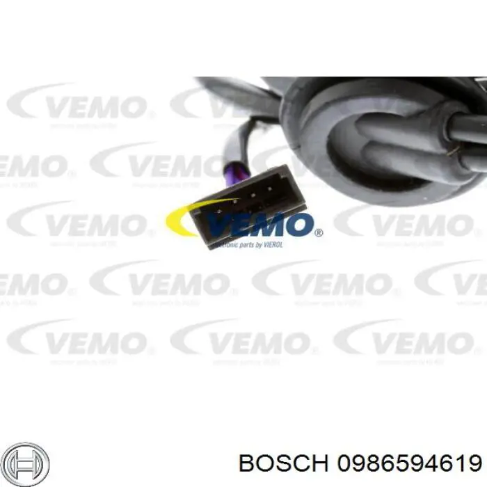Купити 0986594619 Bosch Датчик АБС (ABS) задній, лівий