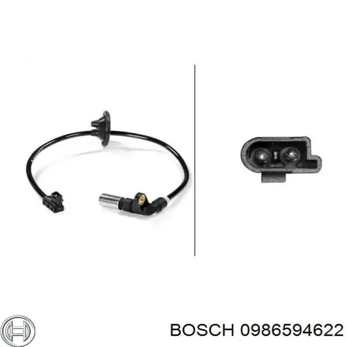 Датчик АБС (ABS) задній Bosch 0986594622 ціна, від 22.97 USD