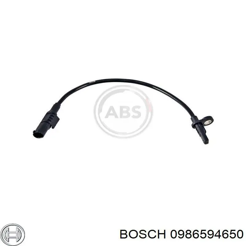 0986594650 Bosch датчик абс (abs задній)