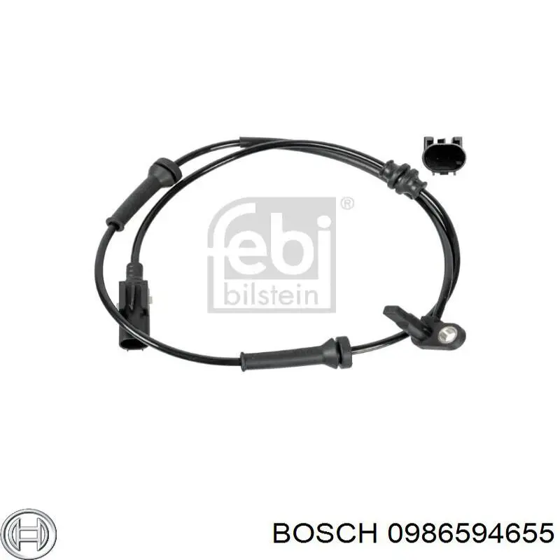 Датчик АБС (ABS) передній 0986594655 Bosch