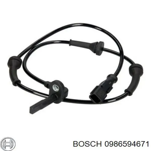 0986594671 Bosch датчик абс (abs передній)