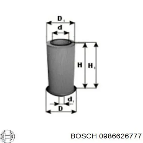 0986626777 Bosch Повітряний фільтр двигуна
