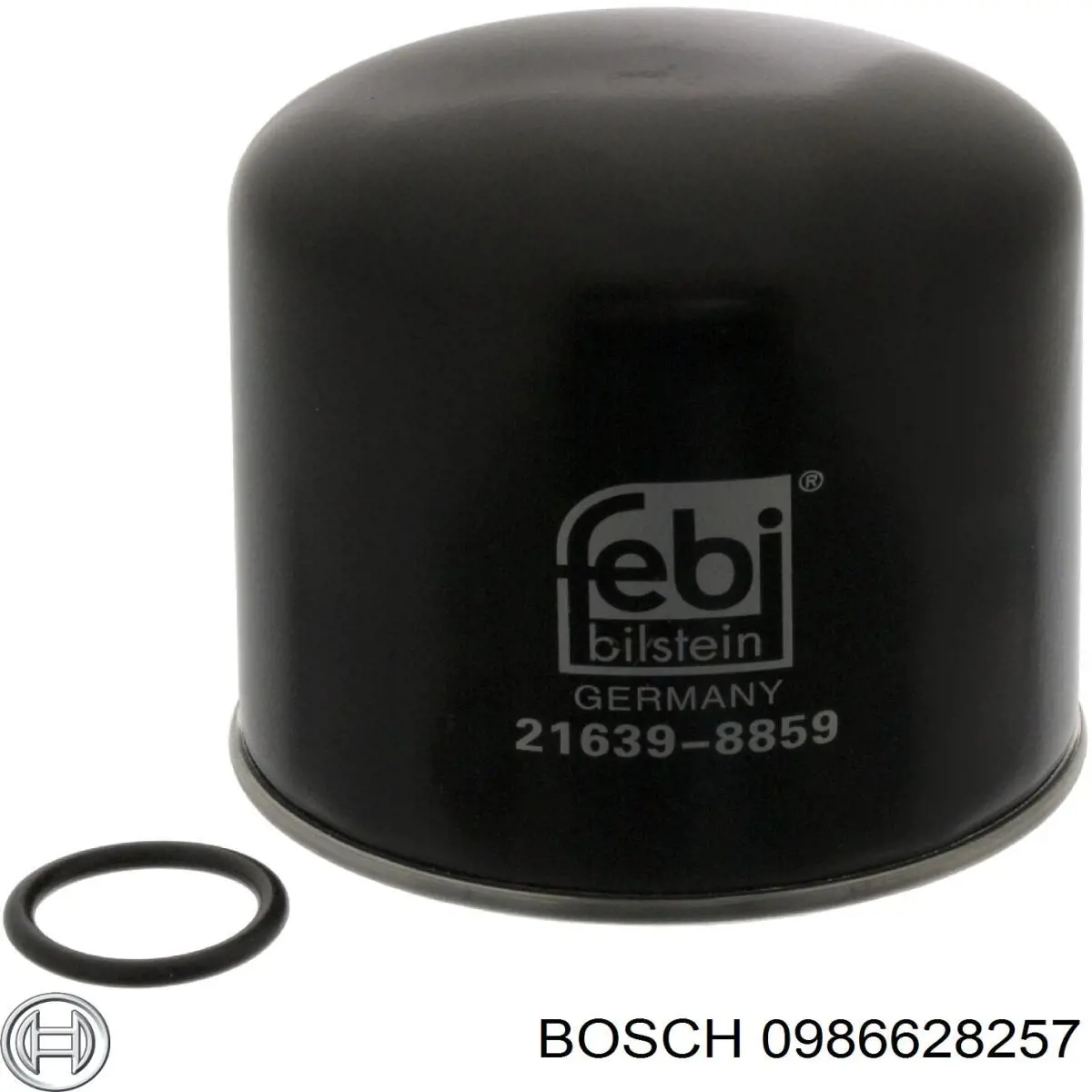 0986628257 Bosch фільтр осушувача повітря (вологомастиловідділювача (TRUCK))