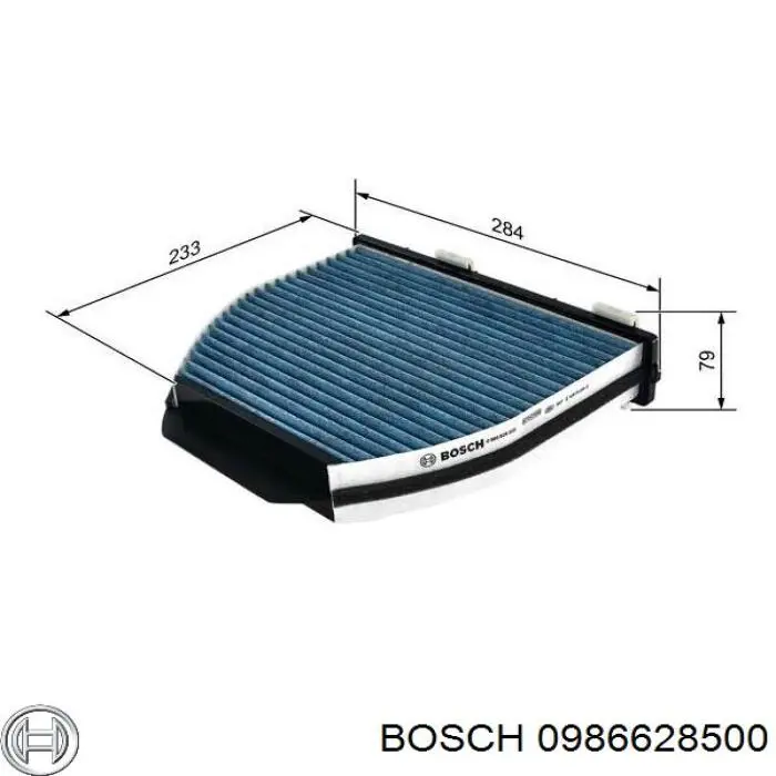 Купити 0986628500 Bosch Фільтр салону вугільний