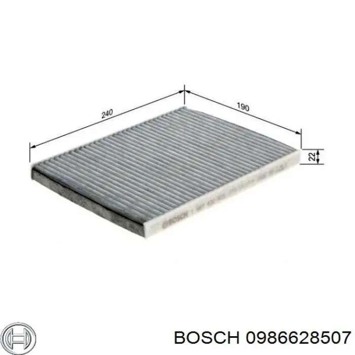 Фільтр салону 0986628507 Bosch