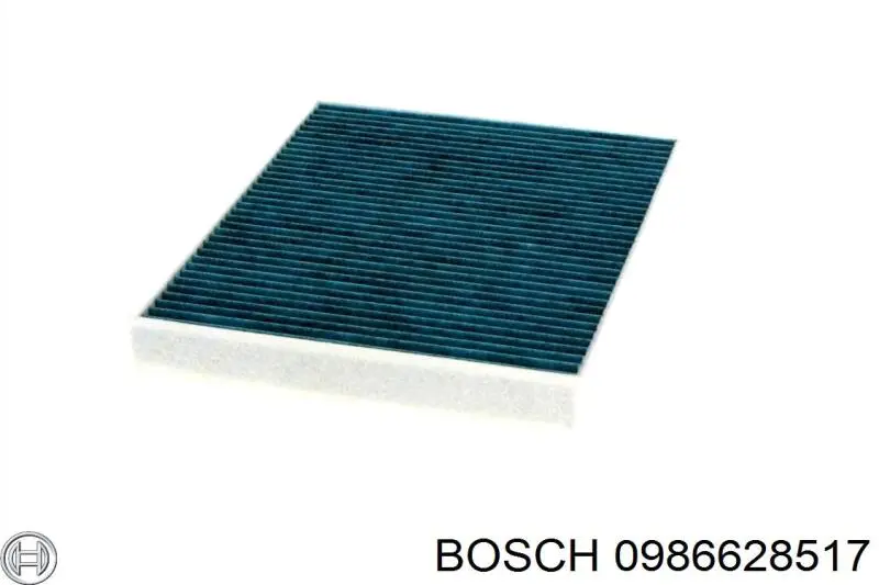 Купити 0986628517 Bosch Фільтр салону вугільний
