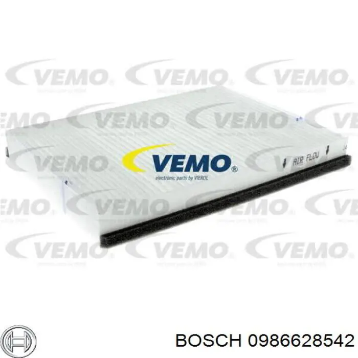 Купити 0986628542 Bosch Фільтр салону вугільний
