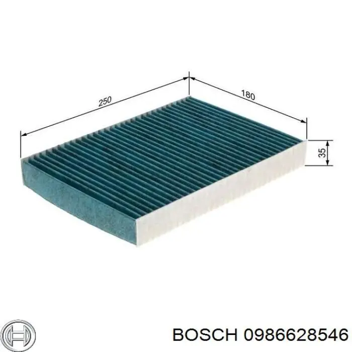 Повітряний фільтр салону Bosch 0986628546