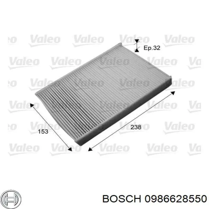 Повітряний фільтр салону Bosch 0986628550