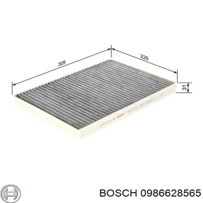 Фільтр салону 0986628565 Bosch