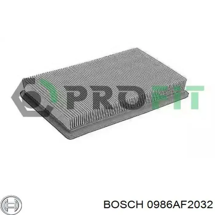 0986AF2032 Bosch Повітряний фільтр двигуна