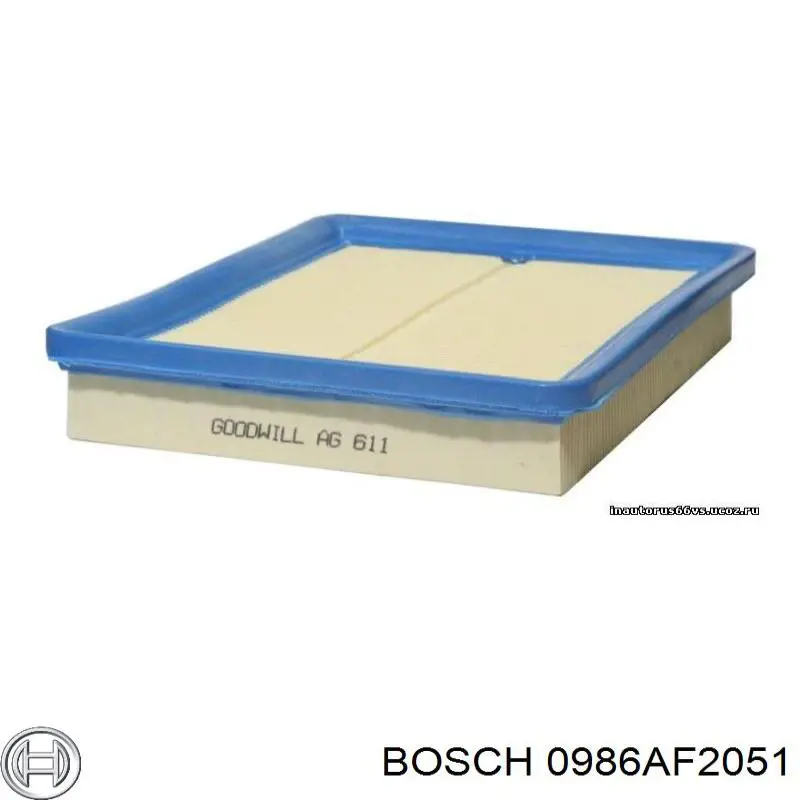 0986AF2051 Bosch Повітряний фільтр двигуна