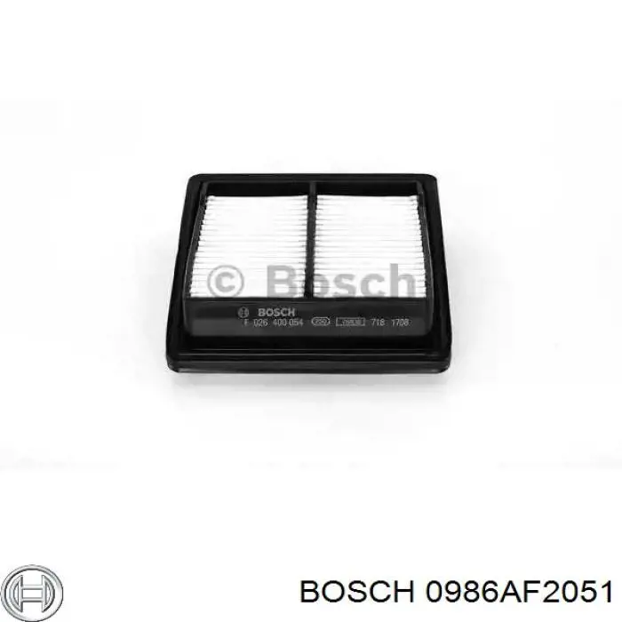 0986AF2051 Bosch Повітряний фільтр двигуна