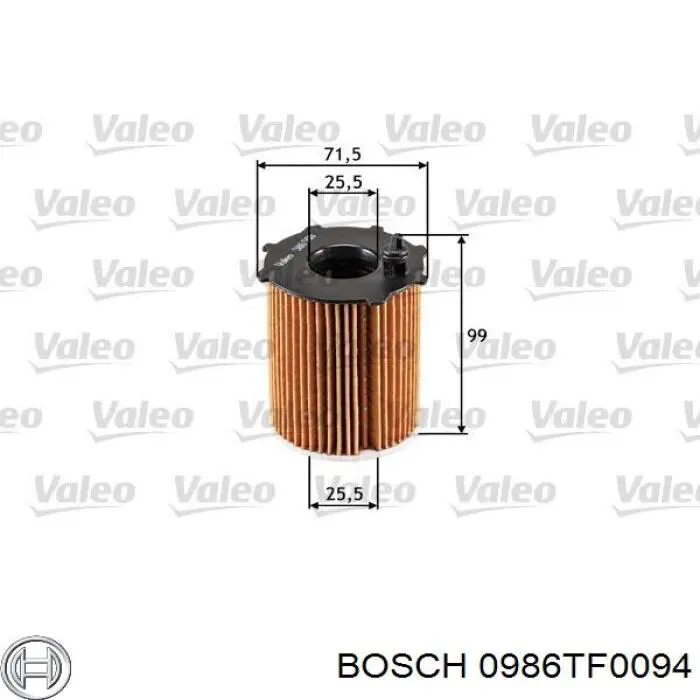 Купити 0986TF0094 Bosch Фільтр очищення масла відцентровий