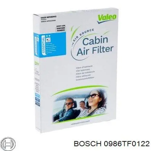 Купити 0986TF0122 Bosch Фільтр салону вугільний