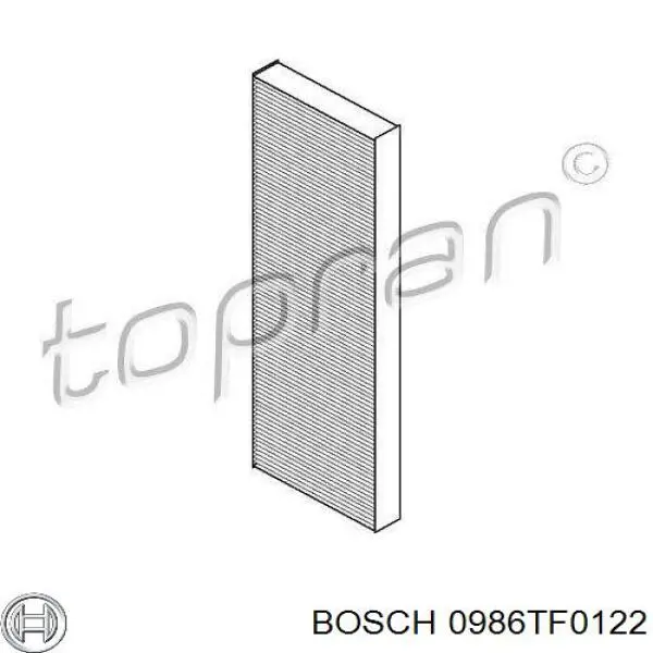 Фільтр повітряний обігрівача Bosch 0986TF0122 ціна, від 3.19 USD