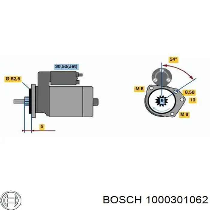 Втулка стартера Bosch 1000301062 ціна, від 0.47 USD