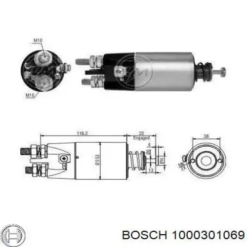 Втулка стартера Bosch 1000301069 ціна, від 0.26 USD