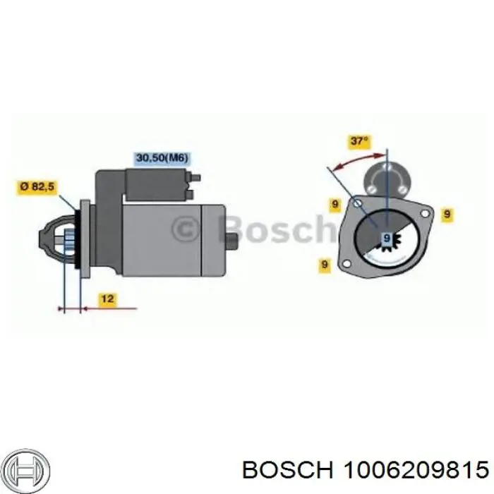Бендикс стартера 1006209815 Bosch