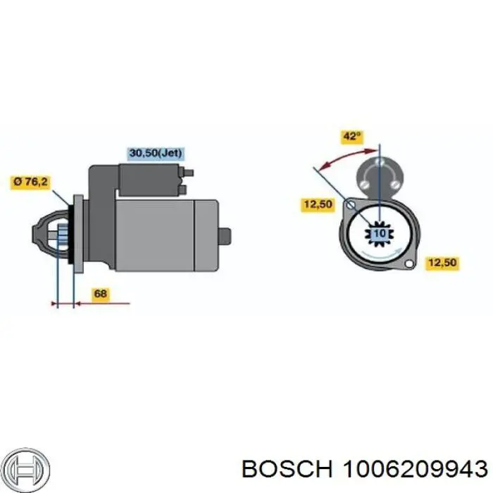 Бендикс Bosch 1006209943 ціна, від 19.06 USD