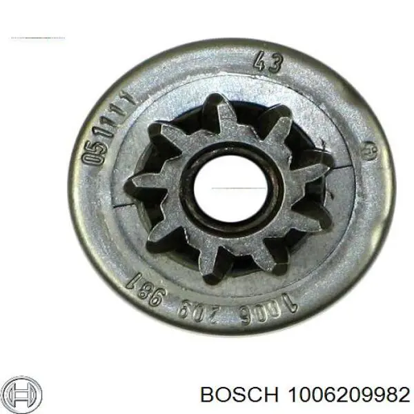 Бендикс стартера 1006209982 Bosch