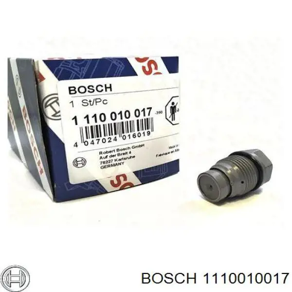 1110010017 Bosch клапан регулювання тиску, редукційний клапан пнвт