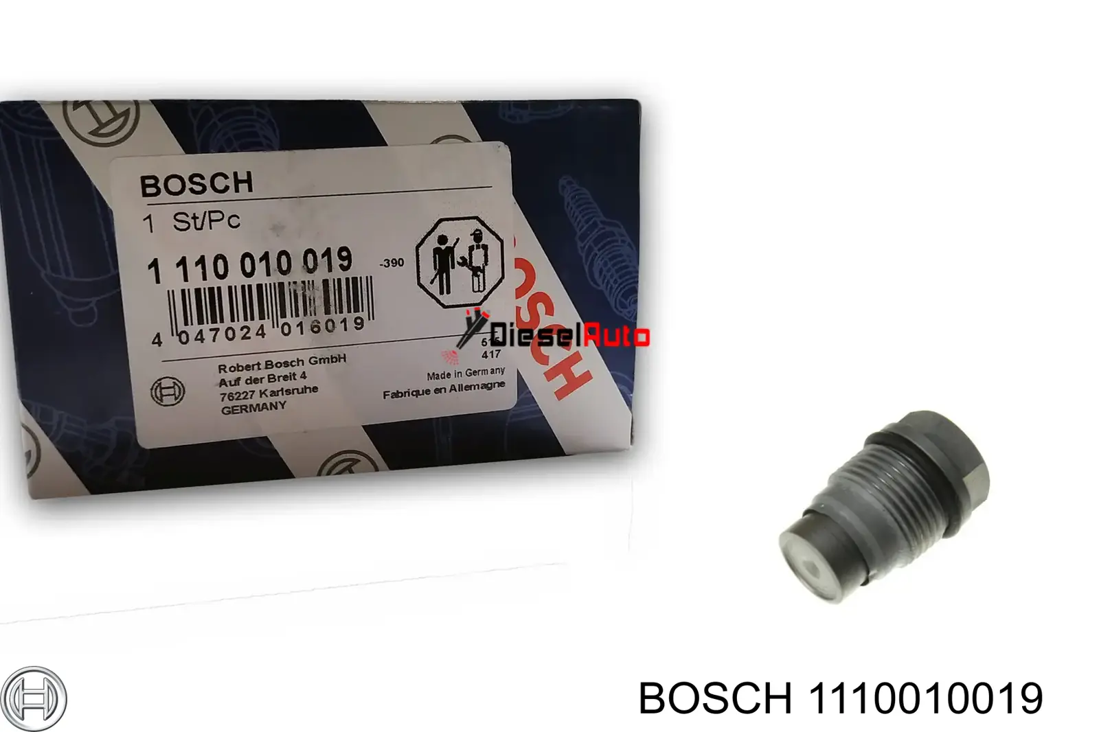 Клапан регулювання тиску, редукційний клапан ПНВТ 1110010019 Bosch