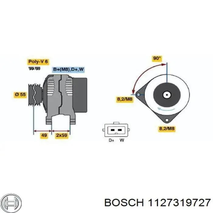 1127319727 Bosch міст доданий генератора