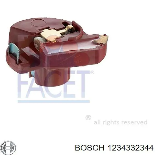 1234332344 Bosch бігунок (ротор розподільника запалювання)