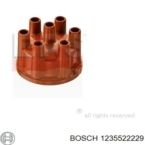 Кришка розподільника запалювання/трамблера 1235522229 Bosch