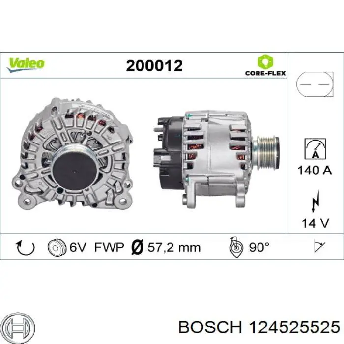 124525525 Bosch генератор