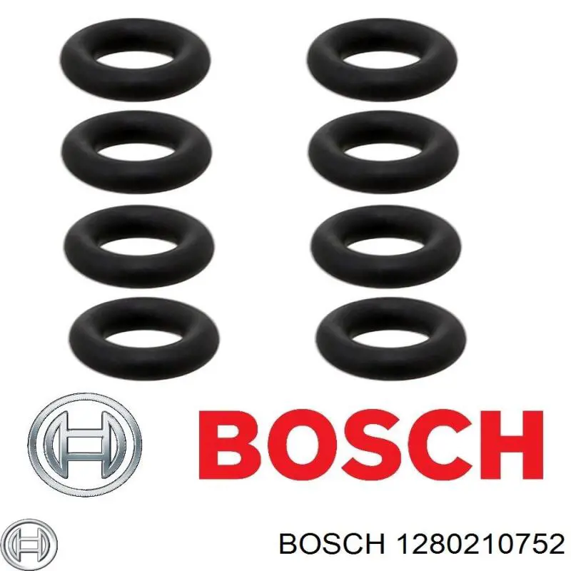 Ущільнююче кільце форсунок інжектора Bosch 1280210752 ціна, від 0.83 USD