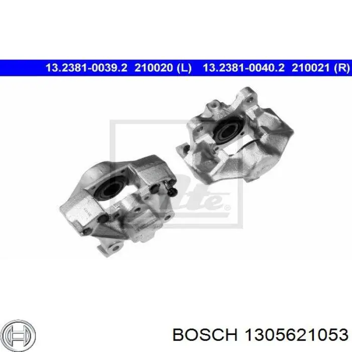 1305621053 Bosch скло фари правої