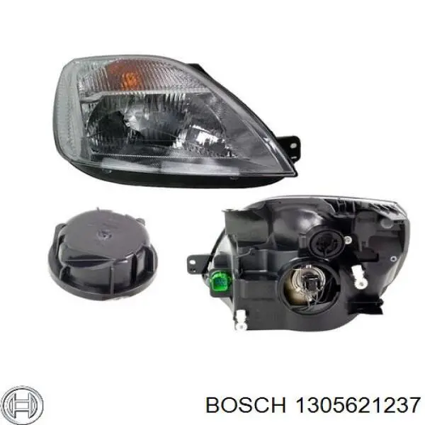 Скло фари лівої Bosch 1305621237 ціна, від 11.29 USD