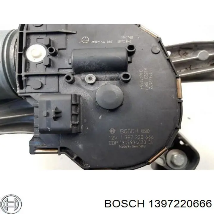 1397220666 Bosch двигун склоочисника лобового скла (трапеції)