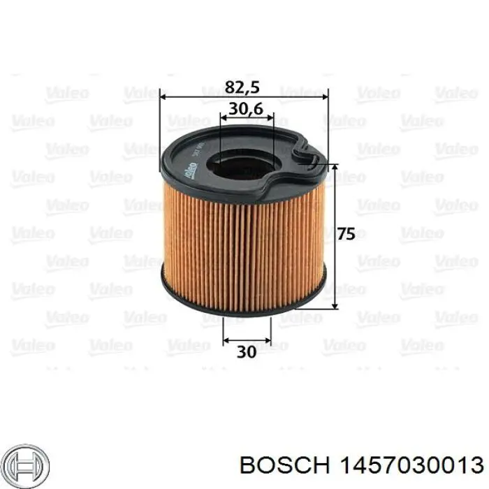 Фільтр паливний Bosch 1457030013
