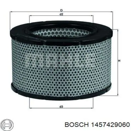 Купити 1457429060 Bosch Автомобільний фільтр повітря