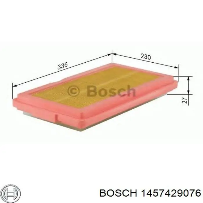 Повітряний фільтр 1457429076 Bosch