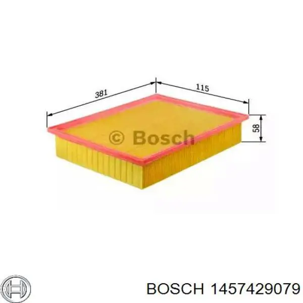 Фільтр повітряний 1457429079 Bosch