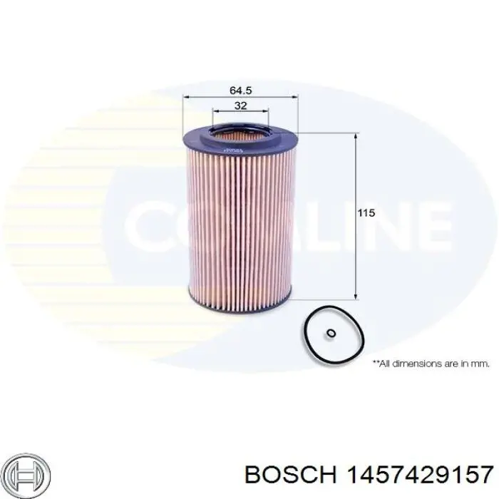 Купити 1457429157 Bosch Фільтр очищення масла відцентровий