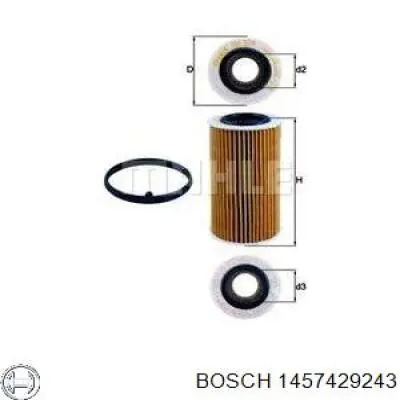 1457429243 Bosch Фільтр масла