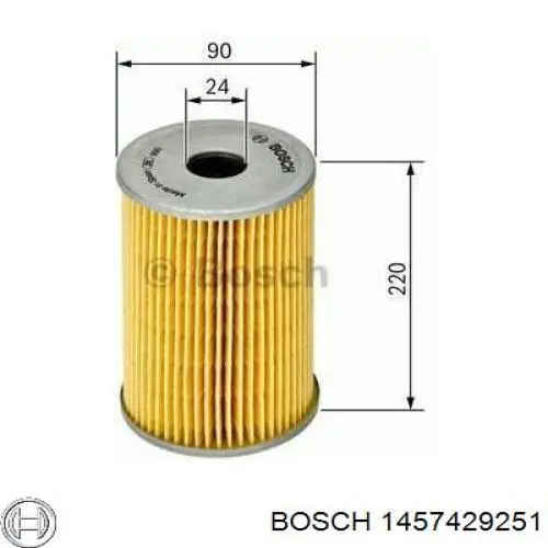 1457429251 Bosch фільтр масляний